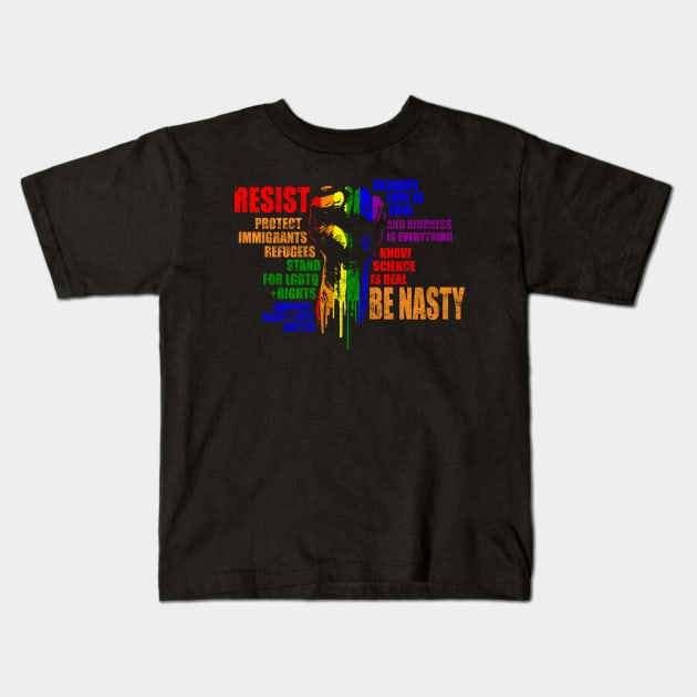 'March Equality' Cool Resist Equality Kids T-Shirt by ourwackyhome